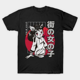 Cute Anime Japanese Vaporwave Girl Kawaii T-Shirt